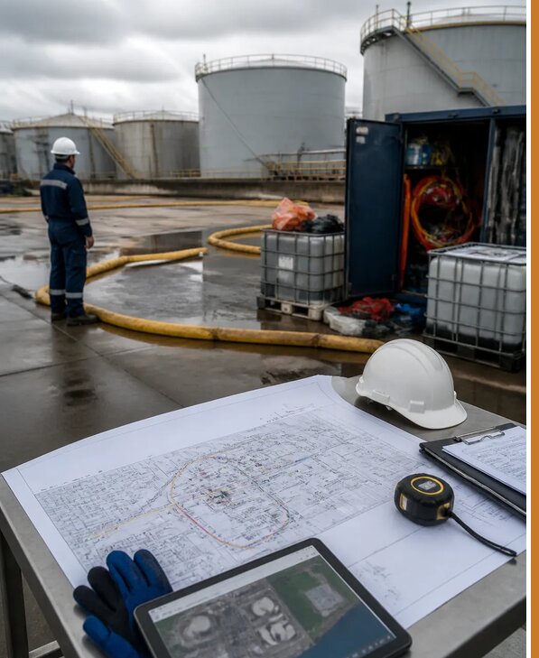 Разработка плана ликвидации разливов нефти в Павловском Посаде
